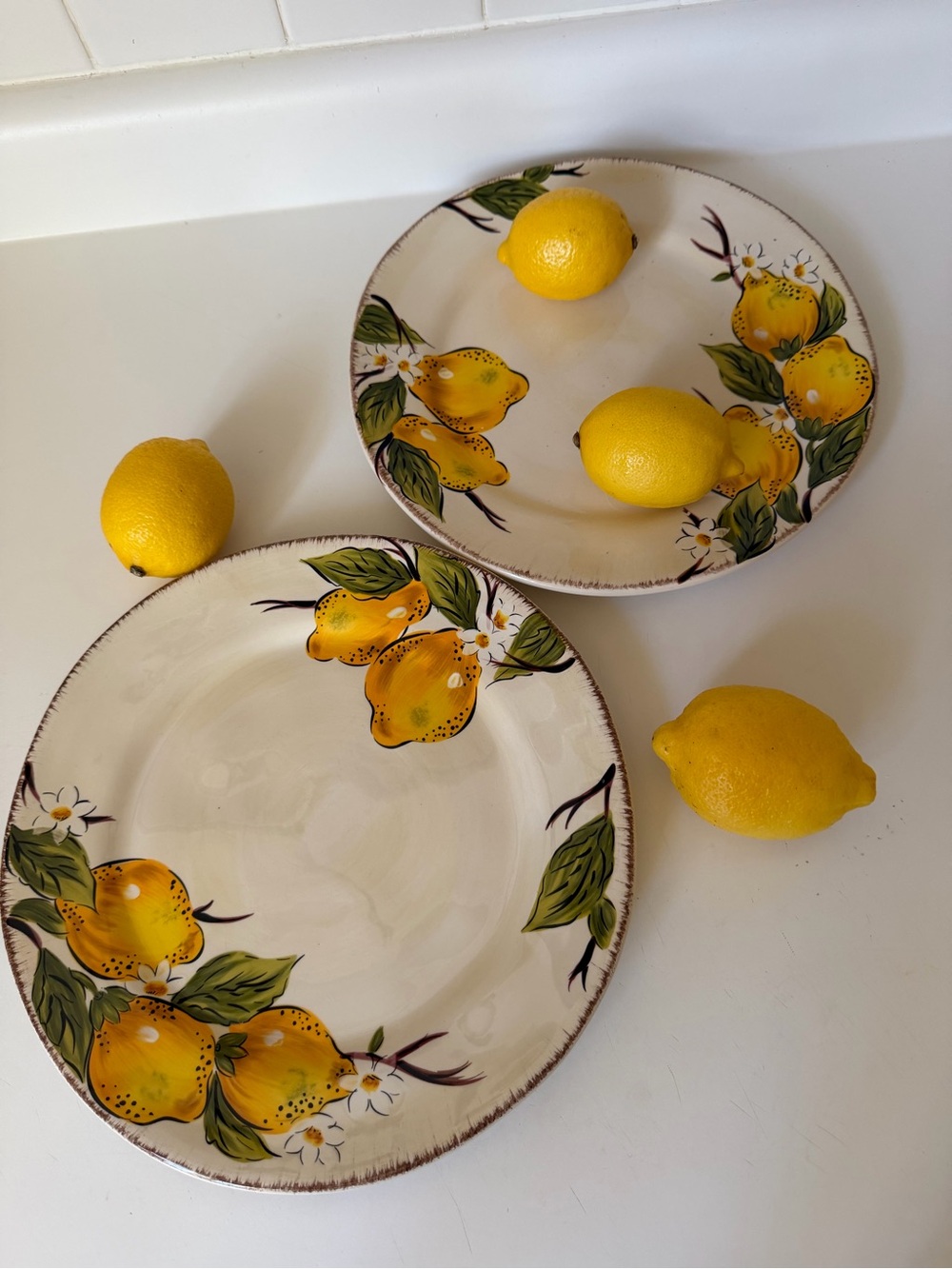 Avalon by Pier 1 Lemon plates. Set of 2
